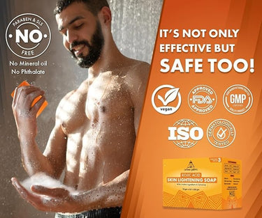 Urbangabru Hair Comb Aqua Wax - The Devil Edition - 260 ML & Kojic Acid Soap Pack of 3 - Men's Grooming Combo Kit